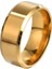 Altın Renkli 316L Kalite Paslanmaz Erkek Çelik Alyans Yüzük - 17 Ölçü 1
