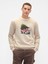 Erkek Bej Gap Logo Fleece Sweatshirt 1