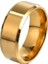 Altın Renkli 316L Kalite Paslanmaz Kadın Çelik Alyans Yüzük - 25 Ölçü 1