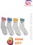 Bayan Kalpli Tenis Çorap 4 Çift Pamuklu Kadın Renkli Spor 2