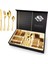 Premium 304 Paslanmaz Çelik 24 Parça Çatal Kaşık Bıçak Takımı – 6 Kişilik Sofra Seti Gold Rengi 1