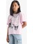 Kız Çocuk Hello Kitty Relax Fit Bisiklet Yaka Kısa Kollu Tişört F5389A825HS 15