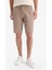 %100 Pamuk Regular Fit Düz Paça Gabardin Bermuda Şort C5397AX25SM 13