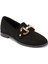 Siyah Hakiki Süet Deri Kadın Loafer - K24S1AY67568-A01 5