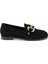 Siyah Hakiki Süet Deri Kadın Loafer - K24S1AY67568-A01 6