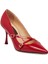 Kırmızı Hakiki Rugan Deri Kadın Stiletto - K24S1AY67513-D02 6