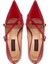 Kırmızı Hakiki Rugan Deri Kadın Stiletto - K24S1AY67513-D02 9