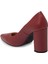 Bordo Hakiki Deri Kadın Topuklu Ayakkabı - K24S1AY67598-N77 7
