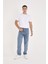Erkek Mavi Baggy Denim Pantolon 7