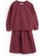 Sweatshirt & Wide Leg Eşofman Takım - Bordo 1