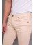 Erkek Krem Slim Fit Pantolon 5
