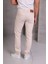 Erkek Krem Slim Fit Pantolon 4