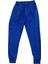 Parlak Kadife Cepli Pantolon Eşofman Pijama Altı Unisex Lastikli Paça Mavi 1