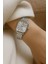 Minimal ve Zarif Kare Kadran Gümüş Kadın Kol Saati 3
