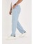 Erkek Mavi Baggy Denim Pantolon 6