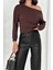 Kadın Omuz Açık Uzun Kollu Bluz – Wine Mood 1