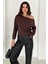 Kadın Omuz Açık Uzun Kollu Bluz – Wine Mood 5