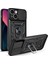 iPhone 13 Kılıf Magnetik Standlı Kamera Korumalı Slide Sürgülü Cover Kapak 1