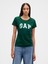 Kadın Koyu Yeşil Gap Logo T-Shirt 1
