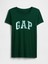 Kadın Koyu Yeşil Gap Logo T-Shirt 2