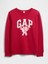 Kadın Kırmızı Relaxed Gap Logo Sweatshirt 2