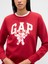Kadın Kırmızı Relaxed Gap Logo Sweatshirt 3