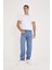 Erkek Mavi Baggy Denim Pantolon 1