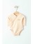 Kruvaze Organik Bebek Body – Bej 1