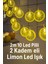 2 Metre 10 LED Limon Işık - Pilli, 2 Kademeli ve Dekoratif Yaz Temalı LED Zincir 1