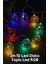 2 Metre 10 LED Disko Topu Işık - Rgb Renkli, Pilli ve Dinamik Parti LED Zinciri 1