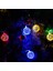 2 Metre 10 LED Disko Topu Işık - Rgb Renkli, Pilli ve Dinamik Parti LED Zinciri 4