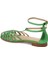 Yeşil Hakiki Deri Kadın Sandalet - K25Y1SN67789-G81 7