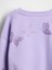 Kız Çocuk Lila Vintage Soft Dolman Sweatshirt 2