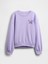 Kız Çocuk Lila Vintage Soft Dolman Sweatshirt 5
