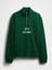 Erkek Yeşil Vintagesoft Oversized Gap Logo Yarım Fermuarlı Sweatshirt 3
