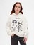 Kız Çocuk Beyaz Vintagesoft Grafik Sweatshirt 1