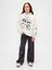 Kız Çocuk Beyaz Vintagesoft Grafik Sweatshirt 3
