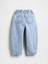 Kız Bebek Mavi Bow Horseshoe Jean Pantolon 3