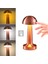 Buffer® Mantar Model Bronz Renk Şarjlı Dokunmatik 3 Renkli LED Masa Lambası 2