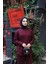 Oval Kesim Modal Pantolonlu Takım 4