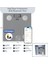 Gri Yağ Ölçer Akıllı Bluetooth Cam Baskül Pilli 180KG/50GR 28X28CM 8-Kişi Hafıza LCD Ekran ℃ Gösterge SBS-4469 (5224) 1