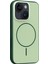 CPT05 Apple iPhone 14 Neva Magsafe Kapak - Koyu Yeşil 3