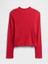 Kız Çocuk Kırmızı Ribana Mockneck T-Shirt 1