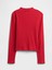 Kız Çocuk Kırmızı Ribana Mockneck T-Shirt 2