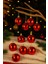 12’li Kırmızı Cici Top Yılbaşı Süsü Seti | 6 - 8 - 10 cm Seçenekli Parlak Çam Ağacı Topu Christmas 1