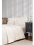 Amanda Çift Kişilik Yatak Örtülü Nevresim Takımı Krem 1