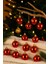 12’li Kırmızı Cici Top Yılbaşı Süsü Seti | 6 - 8 - 10 cm Seçenekli Parlak Çam Ağacı Topu Christmas 1