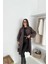 Kadın Astarlı Uzun Trençkot 2