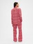 Kadın Kırmızı Flannel Pull-On Pijama Altı 4
