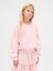 Kız Çocuk Pembe Süslü Dolman Sweatshirt 1